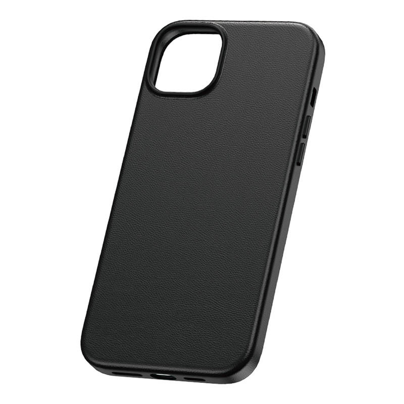 34128_2 Phone Case for iPhone 15 Plus Baseus Fauxther Series (Black) - Slika 2
