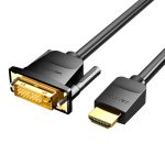 Kabel HDMI do DVI (24+1) Vention ABFBI 3m, 4K 60Hz/ 1080P 60Hz (Czarny) - Slika 2