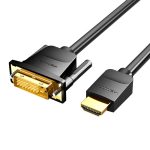 Kabel HDMI do DVI (24+1) Vention ABFBJ 5m, 4K 60Hz/ 1080P 60Hz (Czarny) - Slika 2