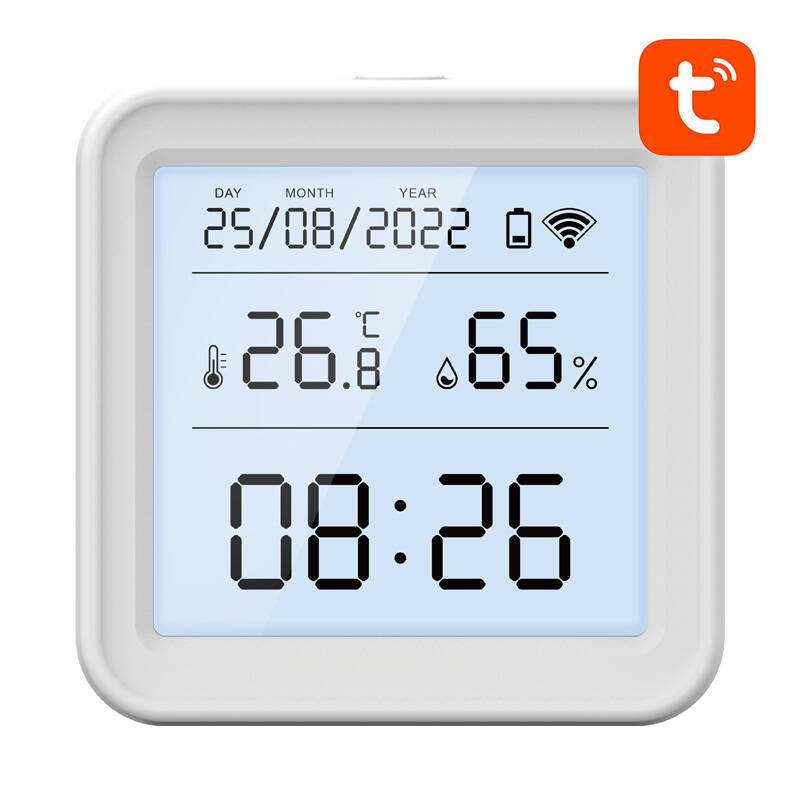 35688_2 Smart temperature and humidity sensor WiFi Gosund S6 LCD Tuya - Slika 3