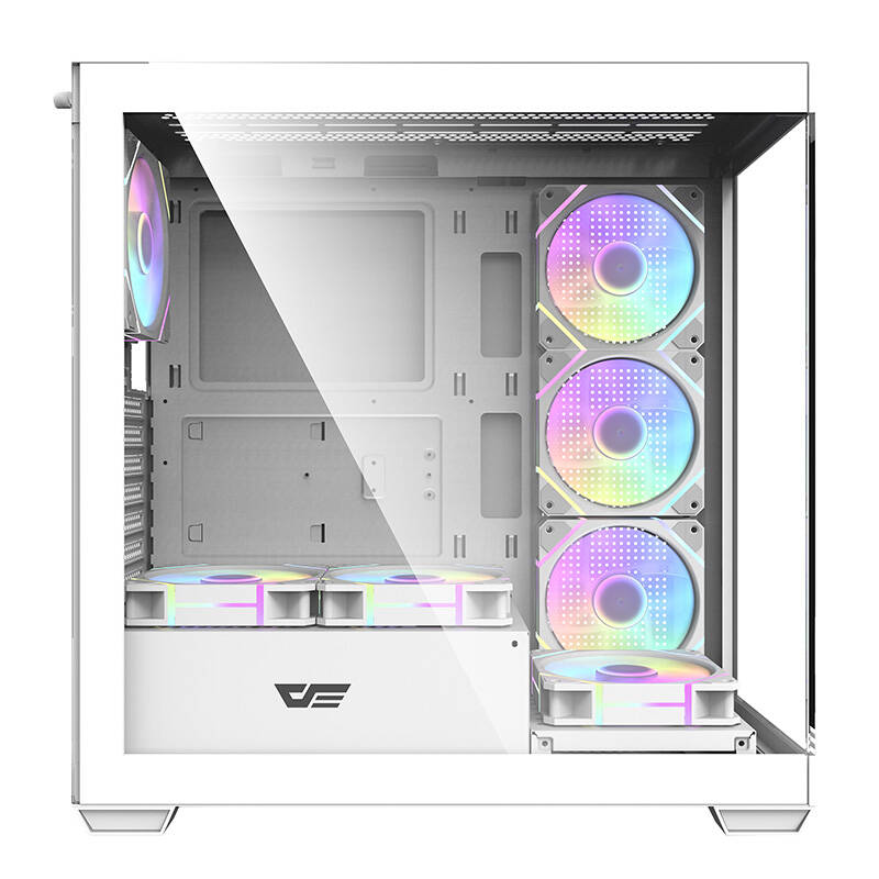 36190_2 Computer case Darkflash DS900 (white) + 7 ARGB Fans - Slika 2