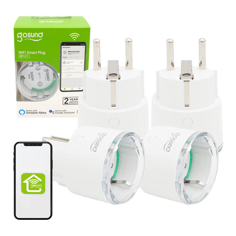 37425_3 Smart plug WiFi Gosund SP111 3680W 16A, Tuya 4-pack - Slika 6