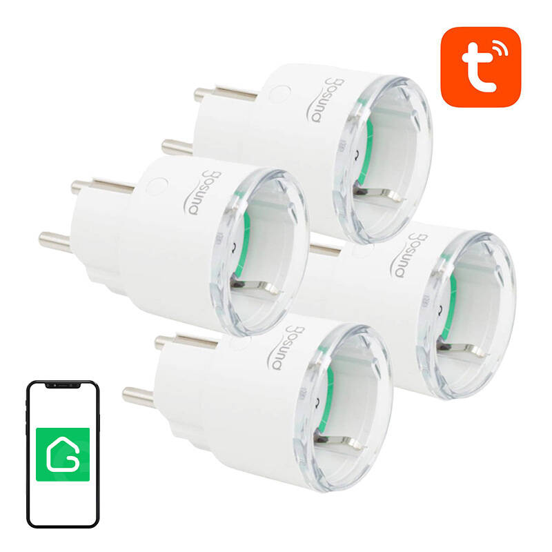 37425_6 Smart plug WiFi Gosund SP111 3680W 16A, Tuya 4-pack - Slika 1