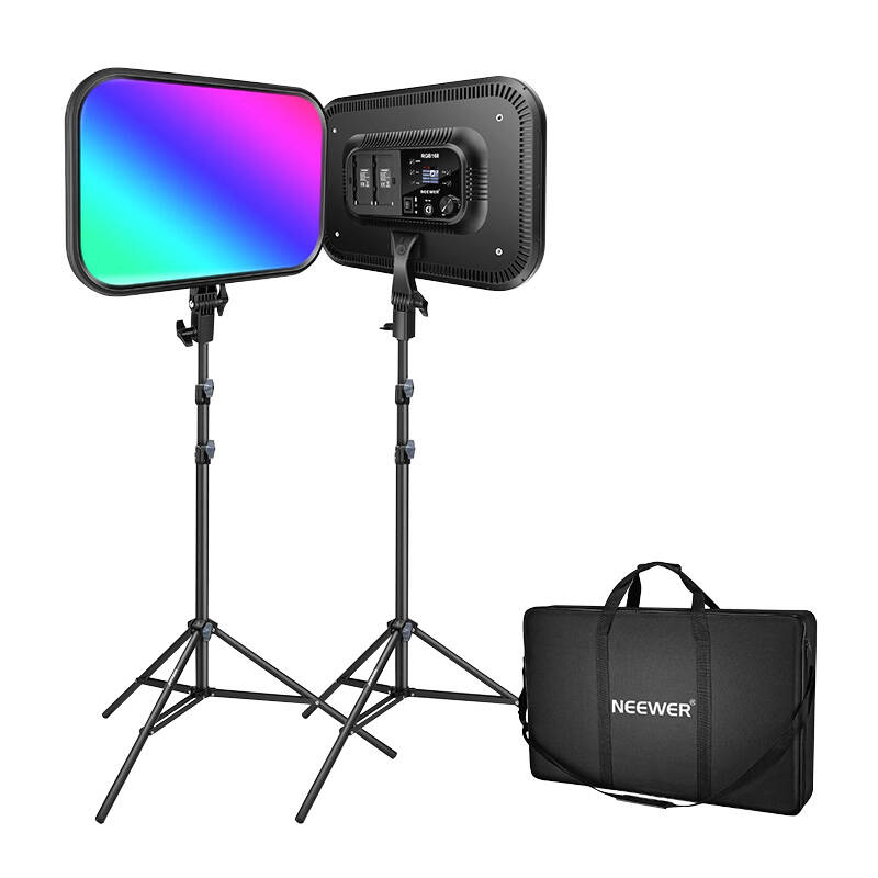 42263_1 Kit Neewer RGB168 RGB LED, two lamps 60W 2500-8500K - Slika 1