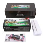 Gens ace G-Tech 5500mAh 4S1P 14.8V 60C HardCase RC car Lipo Battery - Slika 5