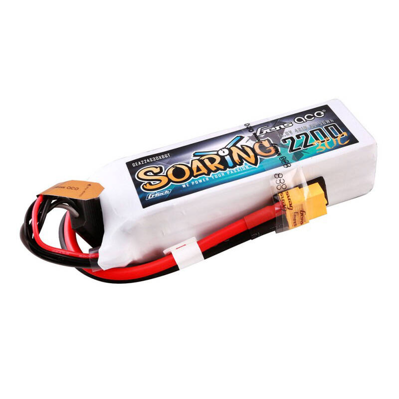 45048_3 Gens ace G-Tech Soaring 2200mAh 14.8V 30C 4S1P Lipo Battery Pack with XT60 plug - Slika 4