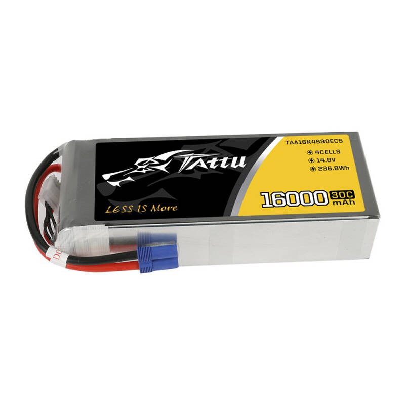 43176_4 TATTU 16000mAh 14.8V 30C 4S1P Lipo Battery Pack with EC5 - Slika 2