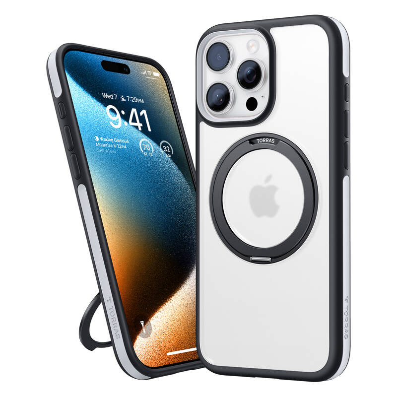 45985_5 Torras Ostand R Fusion Case for iPhone 16 Pro Max (Black) - Slika 5