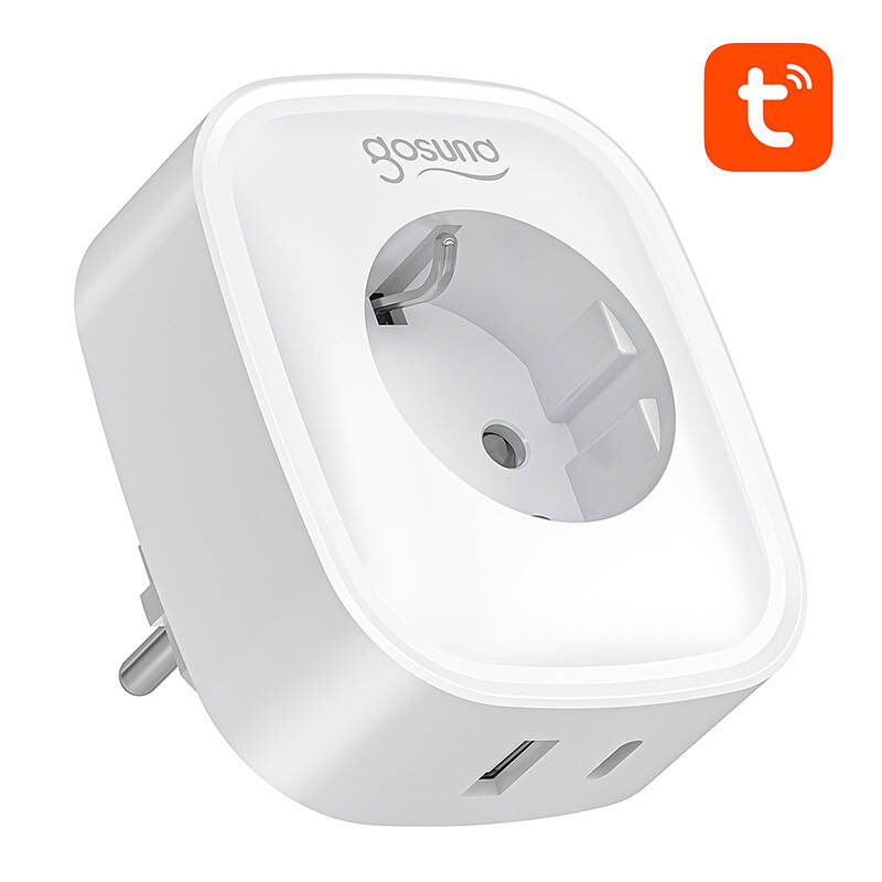 47234_3 Gosund SP6 16A USB-C 20W Tuya smart WiFi/Bluetooth socket - Slika 2