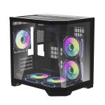 Darflash FT350 computer case + 5 aRGB fans (black) - Slika 8