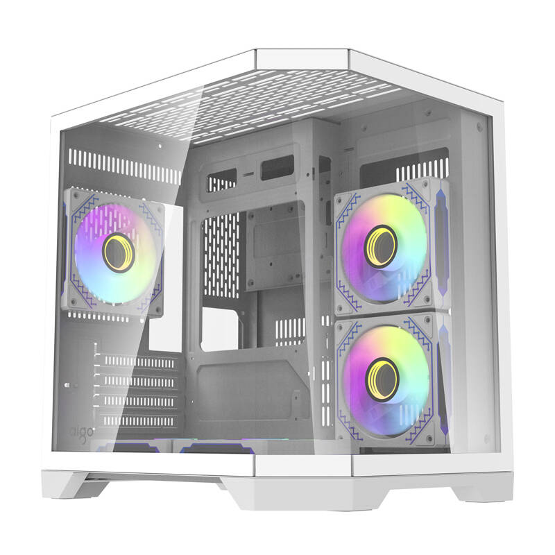 47260_10 Darflash FT350 computer case + 5 aRGB fans (white) - Slika 1