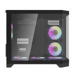 Darflash FT418 computer case + 6 aRGB fans (black) - Slika 4