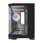 Darflash FT418 computer case + 6 aRGB fans (black) - Slika 3