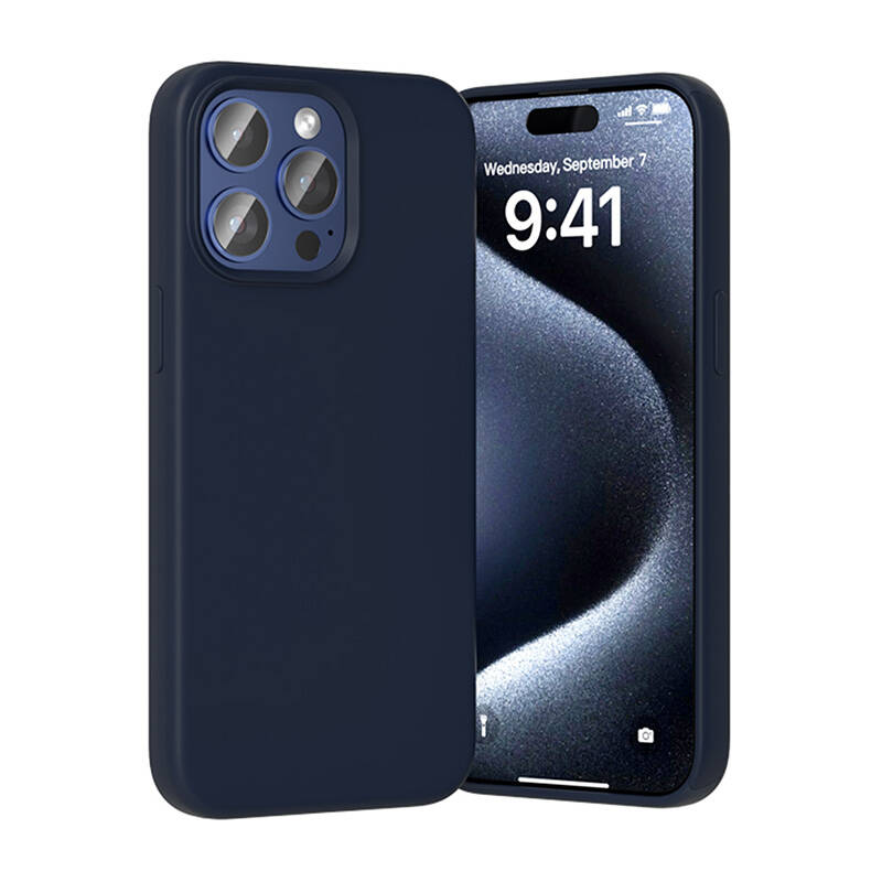 47746_3 Vention KUFL0-30 Silicone Case for iPhone 15 Pro (blue) - Slika 3