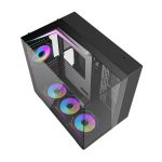 Darkflash TH285 computer case (black) + 4 fans - Slika 6