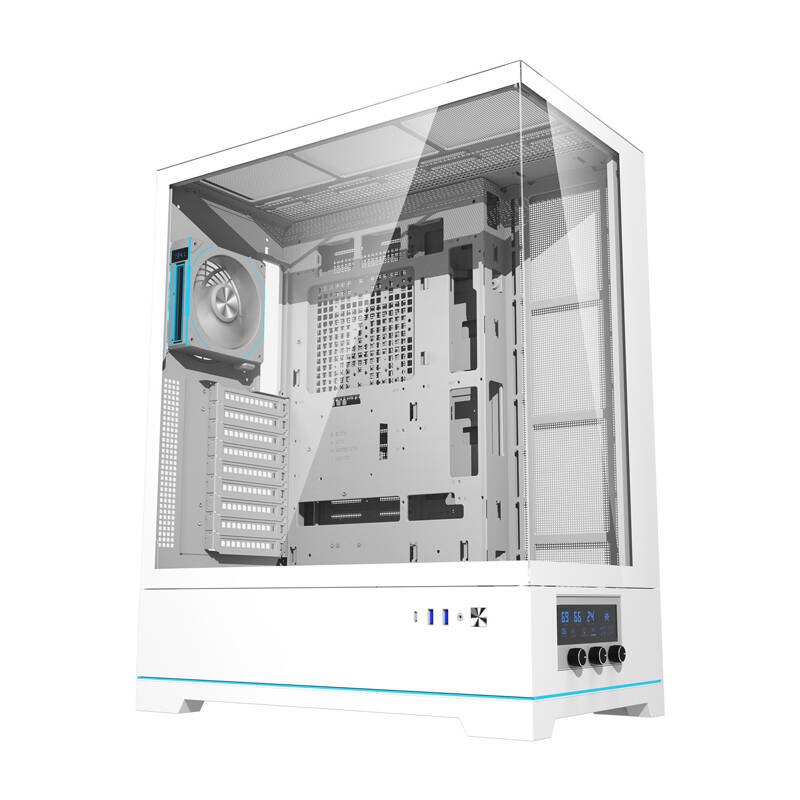 48358_2 Darkflash DY451L PRO computer case (white) + 1 fan - Slika 2