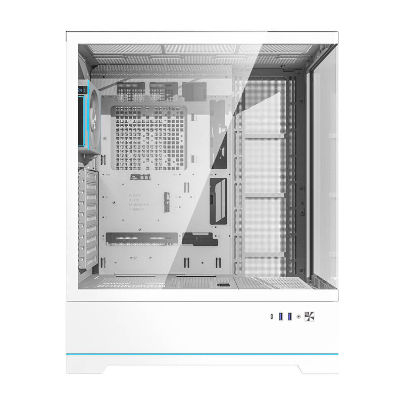 48358_4 Darkflash DY451L PRO computer case (white) + 1 fan - Slika 4