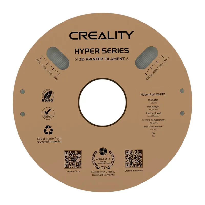 42609_3 Hyper PLA Filament Creality (White) - Slika 4