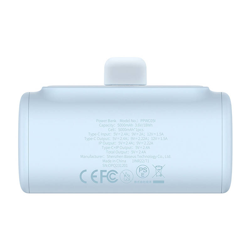 44844_5 Powerbank OS-Baseus Compact IP 5000mAh 20W (blue) - Slika 5