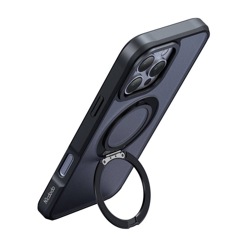 48080_2 McDodo PC-4933 MagSafe case for iPhone 16 Pro Max with stand (black) - Slika 2
