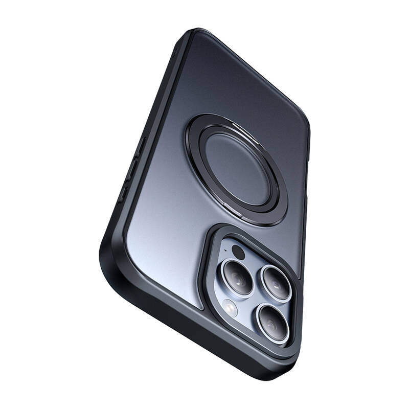 48080_4 McDodo PC-4933 MagSafe case for iPhone 16 Pro Max with stand (black) - Slika 4