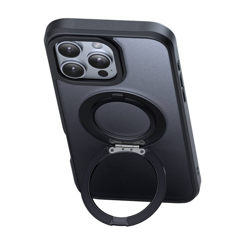 48080_5 McDodo PC-4933 MagSafe case for iPhone 16 Pro Max with stand (black) - Slika 5