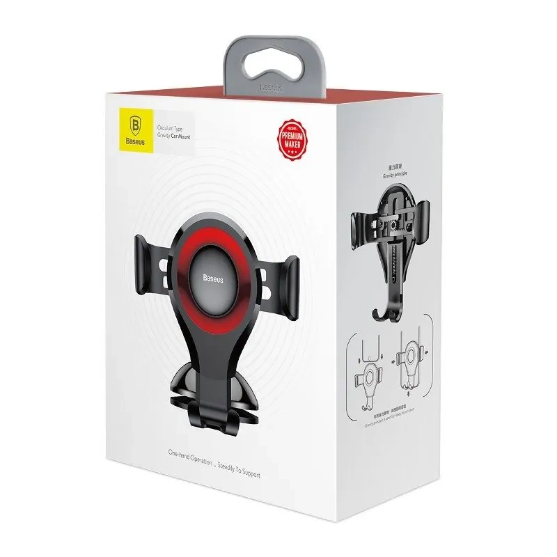 13997_5 Baseus Osculum gravitational phone holder (red) - Slika 6