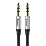 Baseus Yiven Audio Cable Cable 3.5 male Audio M30 1.5M Silver+ Black