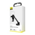 Gravity car mount for Baseus Tank phone with suction cup (black) - Slika 6