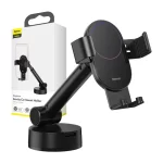 Gravity car mount for Baseus Tank phone with suction cup (black) - Slika 8