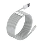Baseus Simple Wisdom Data Cable Kit USB to Lightning 2.4A (2PCS/Set）1.5m White - Slika 4