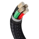USB cable for Lightning Baseus Cafule, 2.4A, 1m (black) - Slika 3