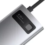 Hub 4in1 Baseus Metal Gleam Series, USB-C to USB 3.0 + USB 2.0 + HDMI + USB-C PD - Slika 5
