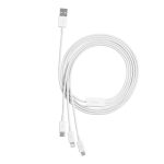 USB cable 3in1 Baseus Superior Series, USB to micro USB / USB-C / Lightning, 3.5A, 1.5m (white) - Slika 6