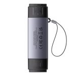 Baseus Lite Series SD/TF memory card reader, USB + USB-C (gray) - Slika 4