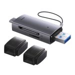 Baseus Lite Series SD/TF memory card reader, USB + USB-C (gray) - Slika 5