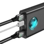 Powerbank Baseus Amblight 30000mAh, 4xUSB, USB-C, 65W (black) - Slika 4