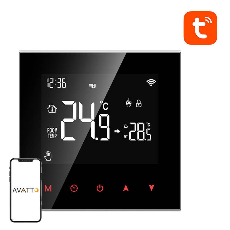 28422_4 Inteligentny termostat boilera CWU Avatto WT100 3A WiFi TUYA - Slika 1