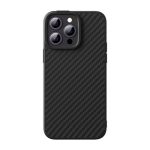 Magnetic Case Baseus Synthetic Fiber Series for iPhone 14 Pro (black)+ tempered glass + cleaning kit - Slika 2