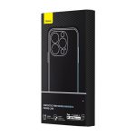Magnetic Case Baseus Synthetic Fiber Series for iPhone 14 Pro (black)+ tempered glass + cleaning kit - Slika 8