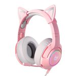 ONIKUMA K9 Pink RGB Gaming Headphones