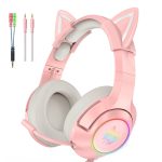 ONIKUMA K9 Pink RGB Gaming Headphones - Slika 6