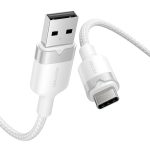 USB 2.0 A to USB-C 3A cable Vention CTNWH 2M (white) - Slika 2