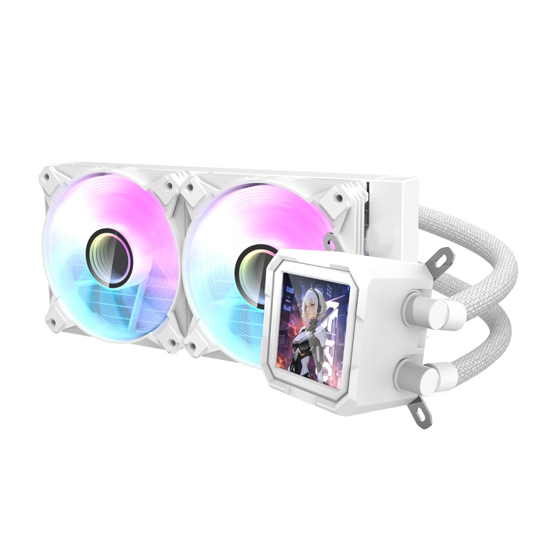 50370_3 Darkflash DV240S CPU water cooler (white) - Slika 3