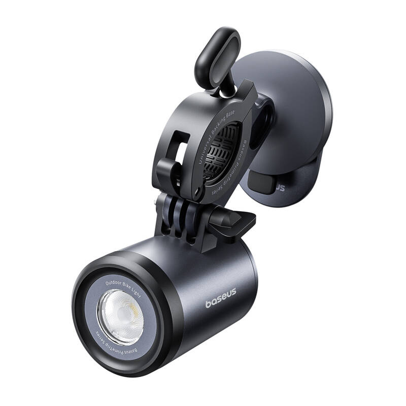 50715_8 Baseus PrimeTrip 2-in-1 bike mount, phone holder + flashlight (black) - Slika 5