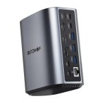 Blitzwolf BW-TH15 17in1 Docking Station 2xHD+DP+4xC+3xUSB 3.0+USB 3.1+C 3.2+C PD+RJ45+micro SD+SD+3.5mm Audio - Slika 3