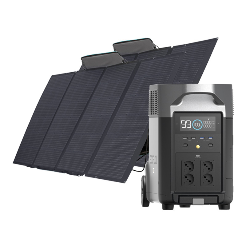 53767_1 Set: EcoFlow Delta Pro power station + 2x 400W photovoltaic panel. - Slika 1