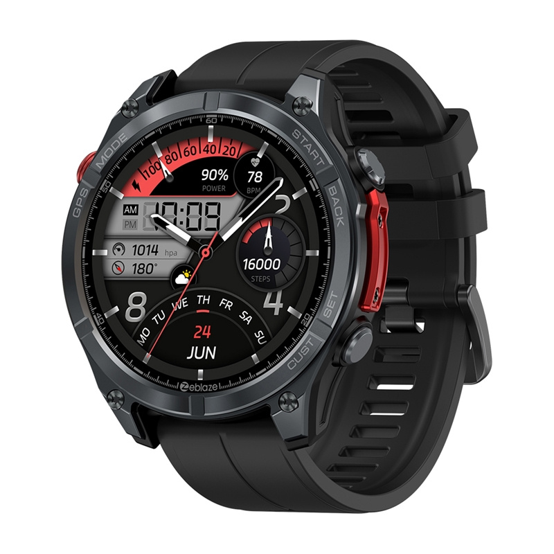 53888_1 Zeblaze Stratos 4 Smartwatch (Black) - Slika 1
