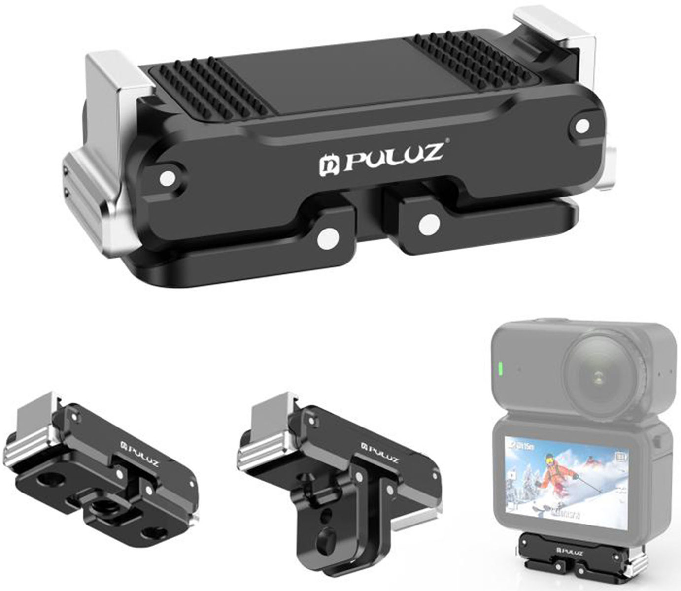 56020_1 PULUZ Magnetic Metal Holder for DJI Osmo Nano (Black) - Slika 4