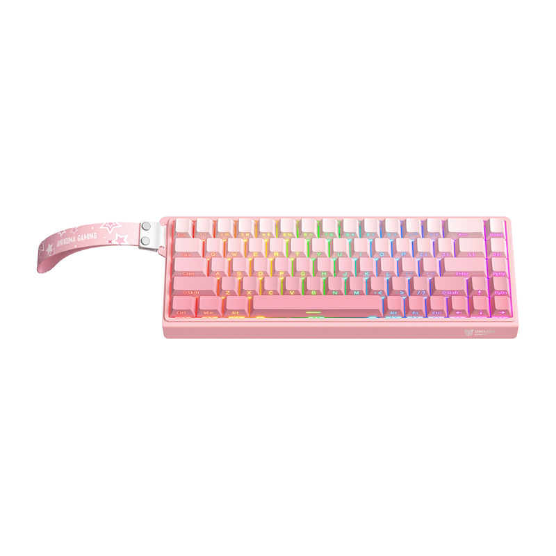 56327_1 ONIKUMA G69 Keyboard (pink) (QWERTY) - Slika 1